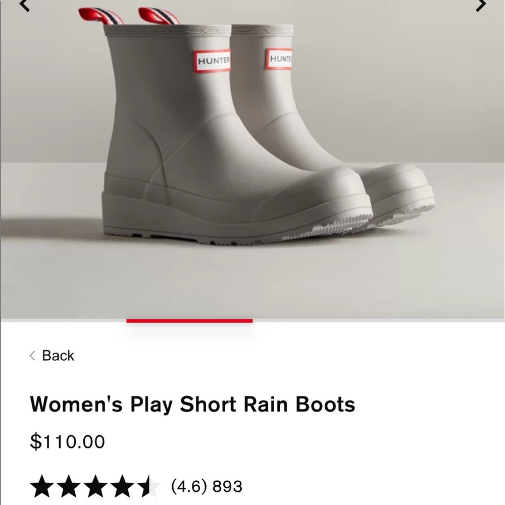 Hunter Play Short Rain Boot